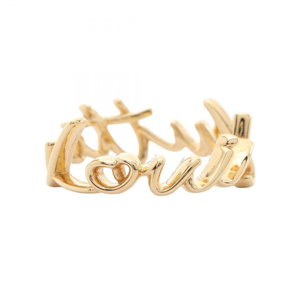 Louis Vuitton Lv Script Ring Gold #368870L41B